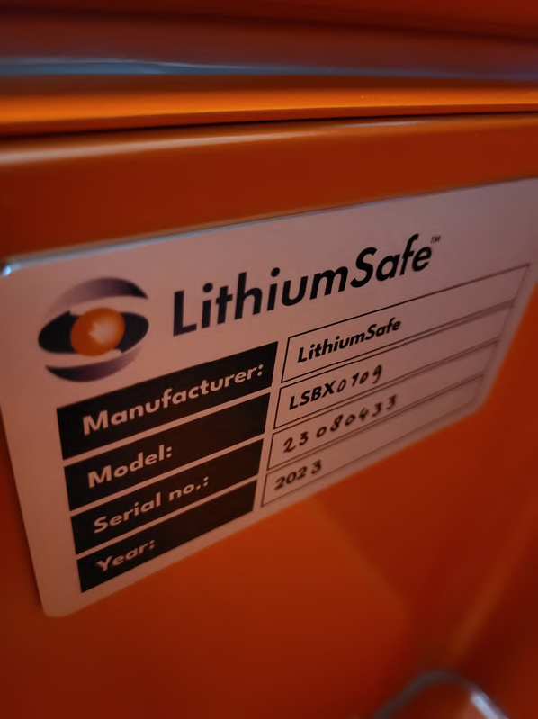 LithiumSafe Lithium-Ion Battery Storage & Charging Box