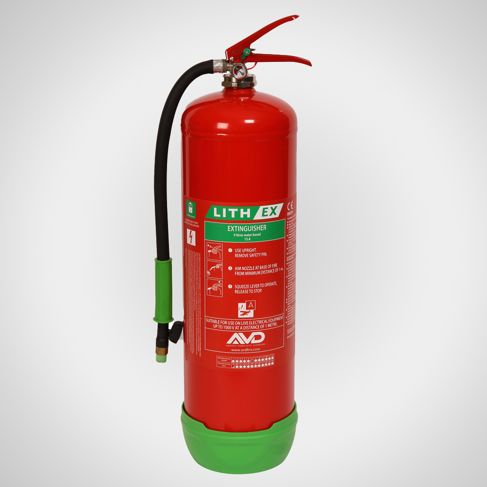 Lítium-ion akkumulátoros tűzoltó készülék elektromos járművekhez, rollerekhez és elektromos rollerekhez - LITH EX