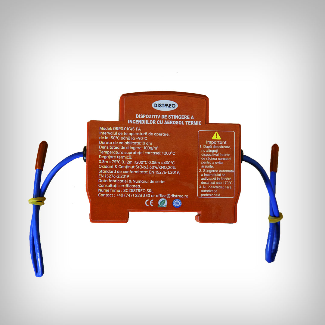 Autonomous aerosol extinguishing device - Flarex