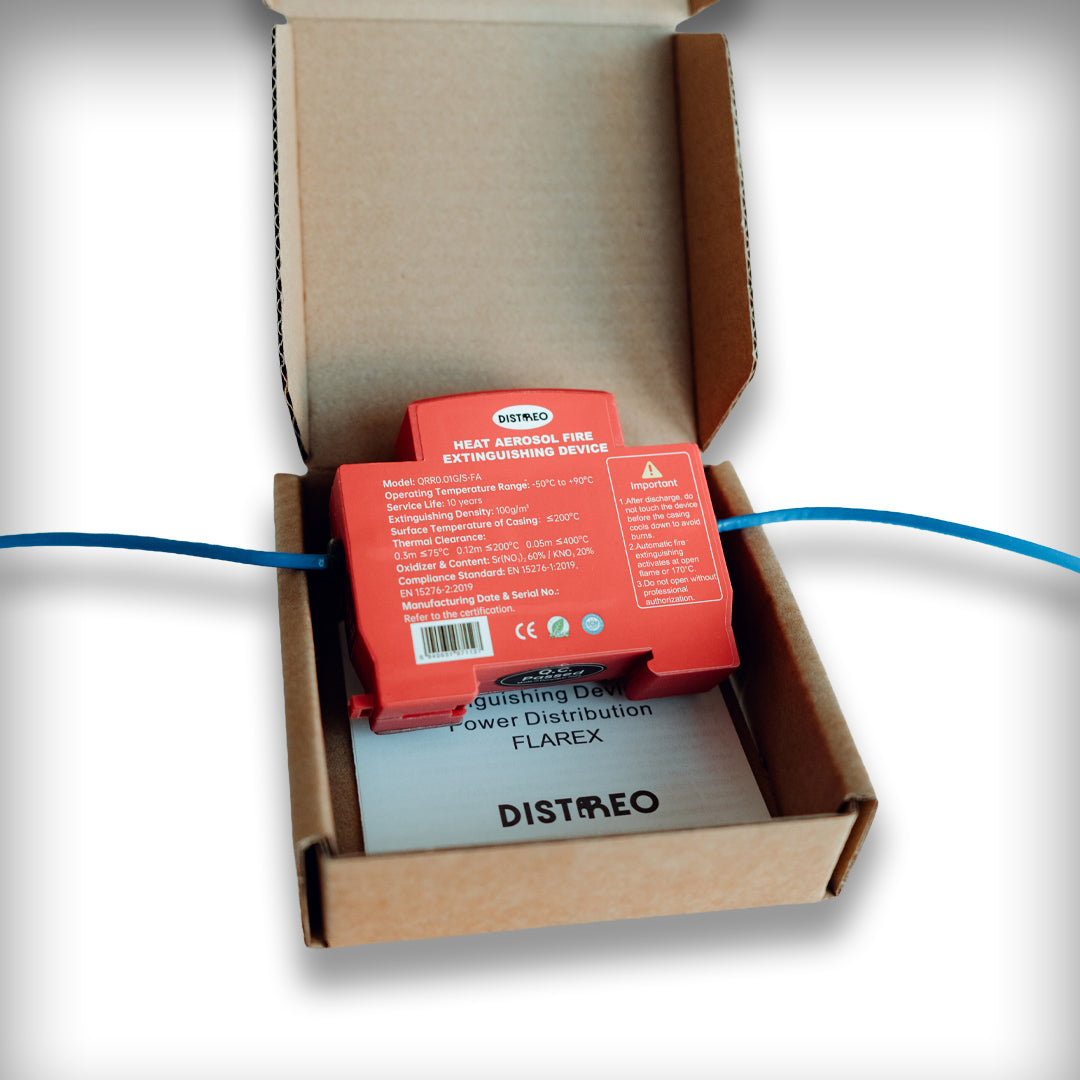 Flarex Original: Autonoom Aerosol Brandblusapparaat CE Certificaat