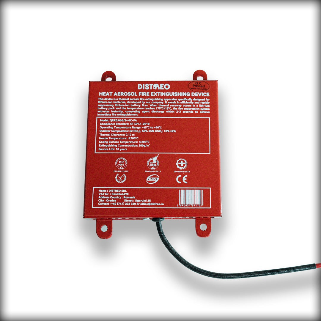 FlareRack – système compact d'extinction automatique à aérosol thermique