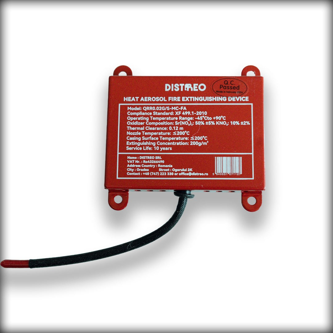 FlareRack – système compact d'extinction automatique à aérosol thermique
