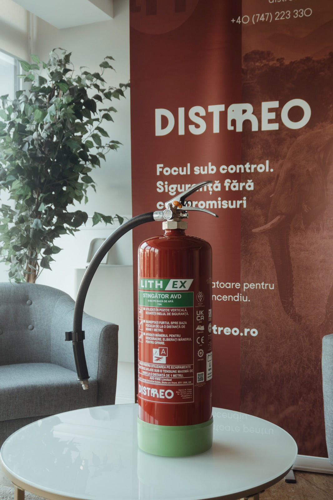 Lítium-ion akkumulátoros tűzoltó készülék elektromos járművekhez, rollerekhez és elektromos rollerekhez - LITH EX