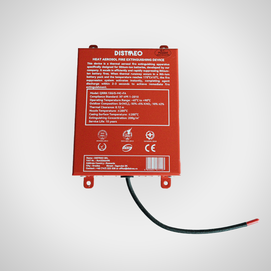 FlareRack – système compact d'extinction automatique à aérosol thermique