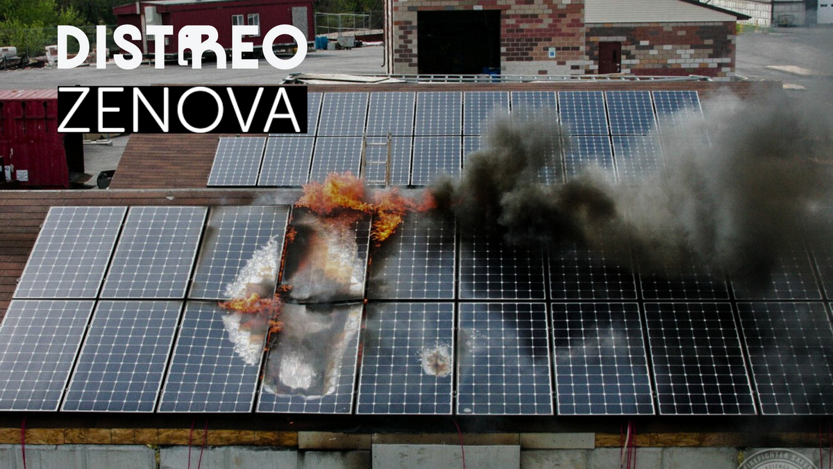 The ideal solution for fires caused by photovoltaic panels