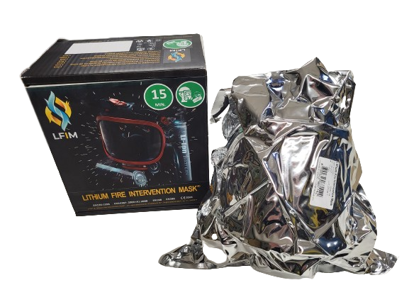 Lítium-ion akkumulátor tűzvédelmi maszk